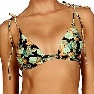 Vix by Paula Hermanny Beatrice Camilla Tie-Shoulder Bikini Top size M